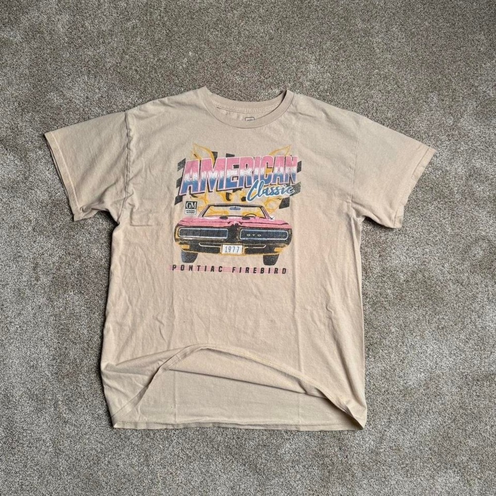 GM "AMERICAN CLASSIC" TAN GRAPHIC TEE